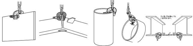萬向螺旋鎖緊鋼板吊鉗案例圖 萬向螺旋鎖緊鋼板吊鉗吊裝案例圖