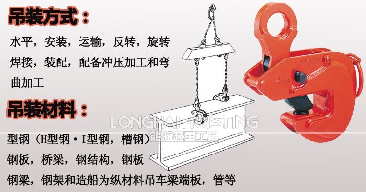 鷹牌VAR型水平吊鉗 鷹牌VAR型水平吊鉗