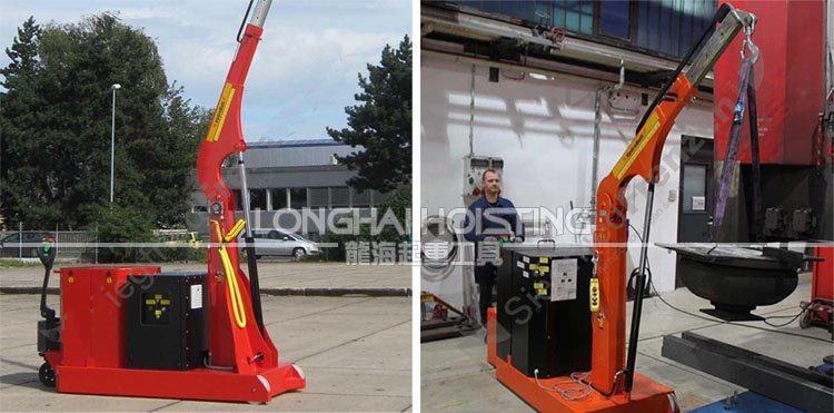 德國(guó)全電動(dòng)配重型液壓小吊機(jī)應(yīng)用